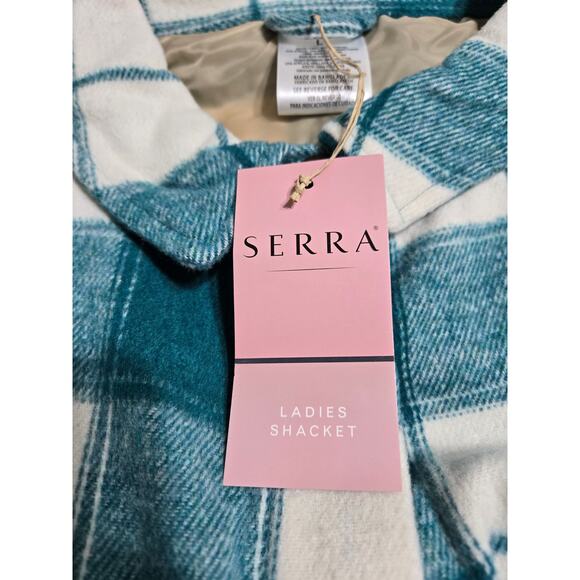 Serra large women's green and white shacket new with tags - Picture 8 of 10